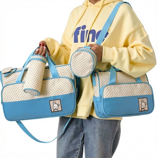 Wedhapy Baby Diaper Bag Water-Resistant Polyester-5