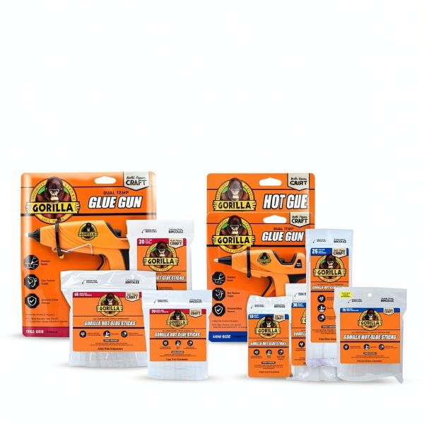 Gorilla Full Size Hot Glue Gun for Wood Plastic Metal-6