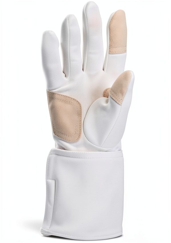 Fencing Gloves ThreeWOT Adjustable White Adult-1