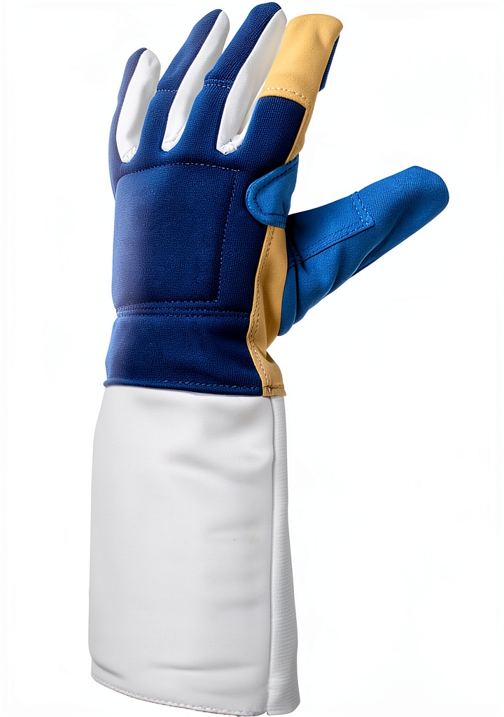 Fencing glove in action