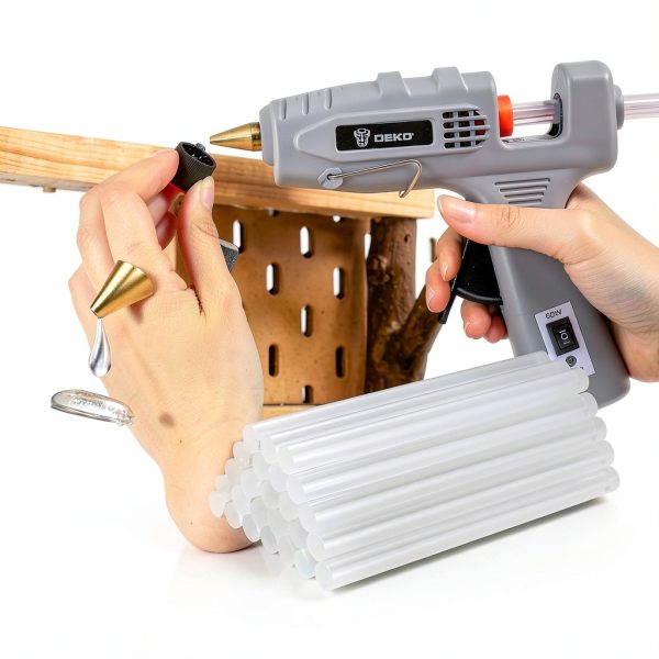 DEKOPRO 100W Heavy Duty Glue Gun DIY Tool-4