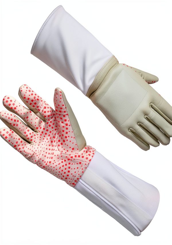 Fencing Gloves ThreeWOT Protection Leather Design-0