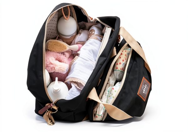 Adjustable Changing Bag LuxeBaby Navy Large-1