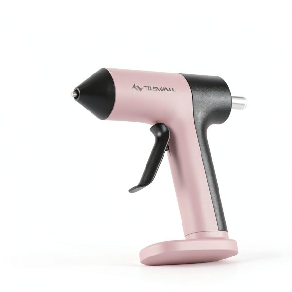 TILSWALL Cordless Mini Hot Glue Gun Pink-2