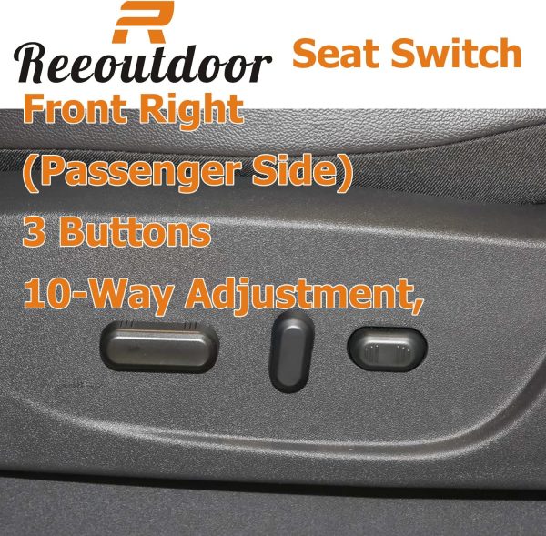 Reeoutdoor Power Seat Switch Front Driver Black-4