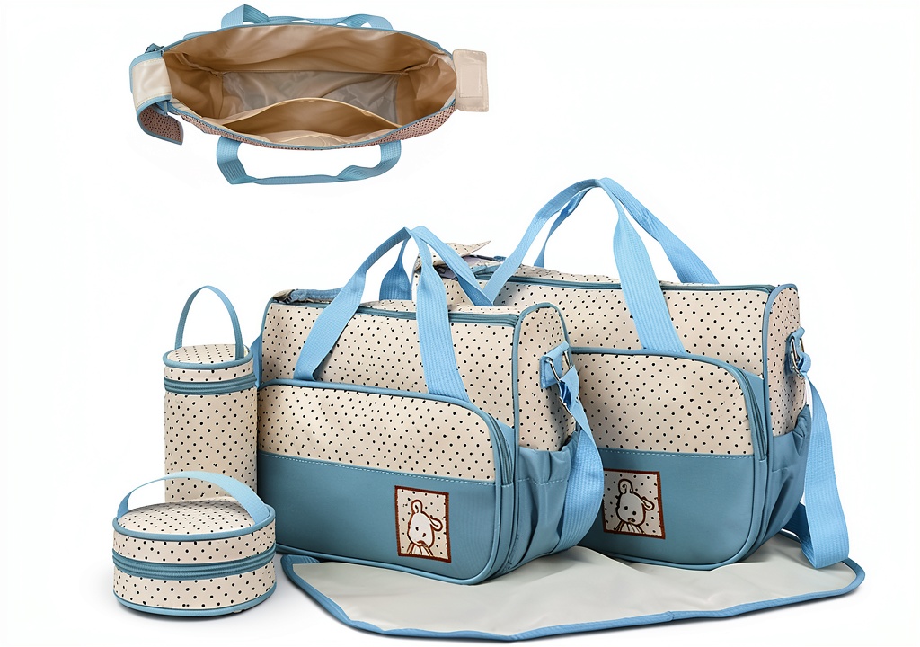 Wedhapy baby diaper bag with 5PCS bags
