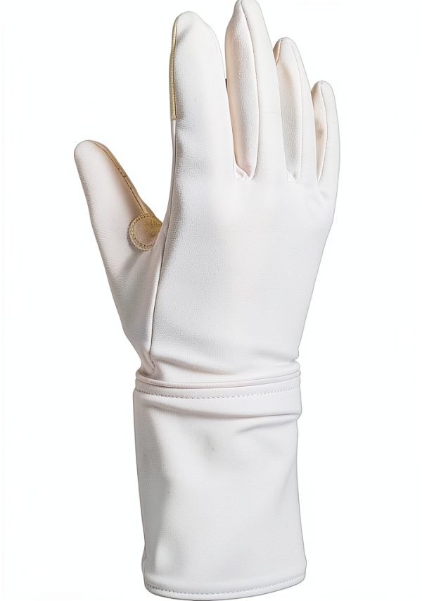 Fencing Gloves ThreeWOT Adjustable White Adult-2