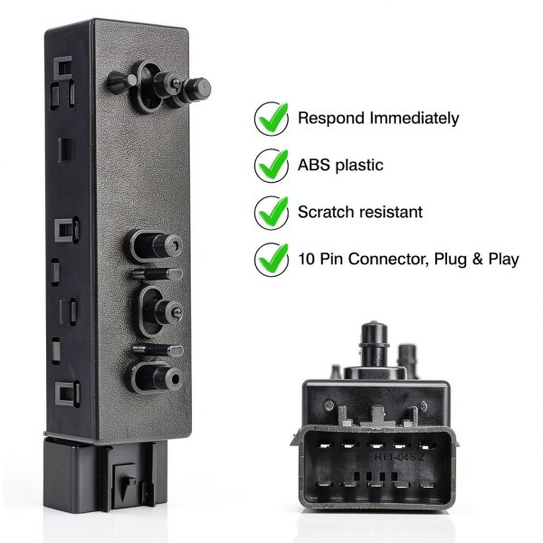 Power Seat Switch Driver Side Black TOP-MAX for Buick Chevrolet GMC-6