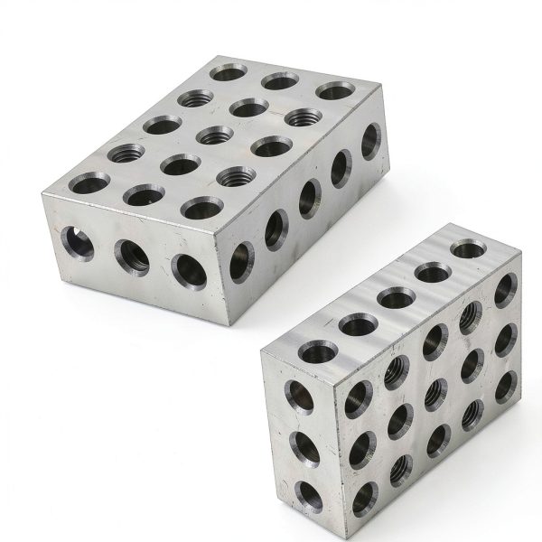 Ultra Precision 2 x 4 x 6 Inch Blocks 23 Holes Accuracy 0.0002 Inch Suitable for Milling Machines for Setup, Layout and Inspection Jobs 1 Pairs-2