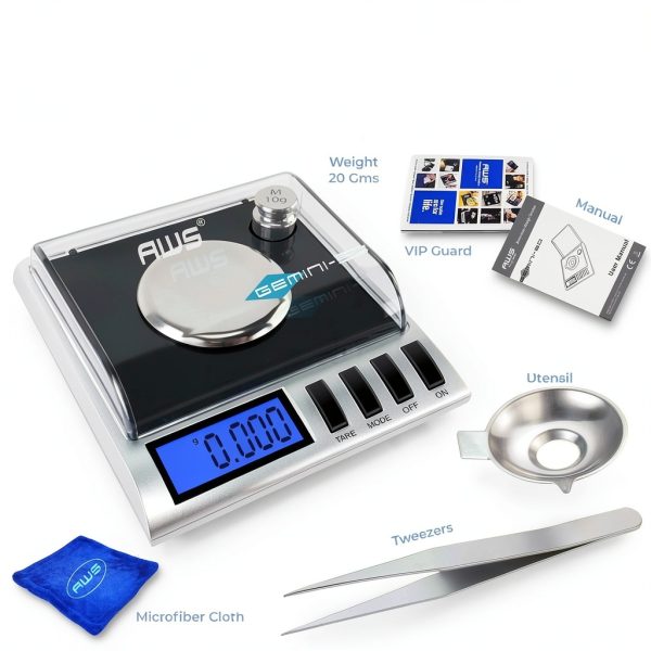Gemini-50 Milligram Scale Digital Jewelry Lab with Calibration Kit-3