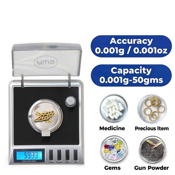 Gemini-50 Milligram Scale Digital Jewelry Lab with Calibration Kit-1
