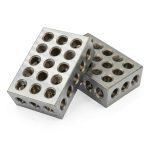 1-2-3 Blocks Set Matched Pair 23 Hole Hardened Steel 1x2x3 by Nakkaa-0