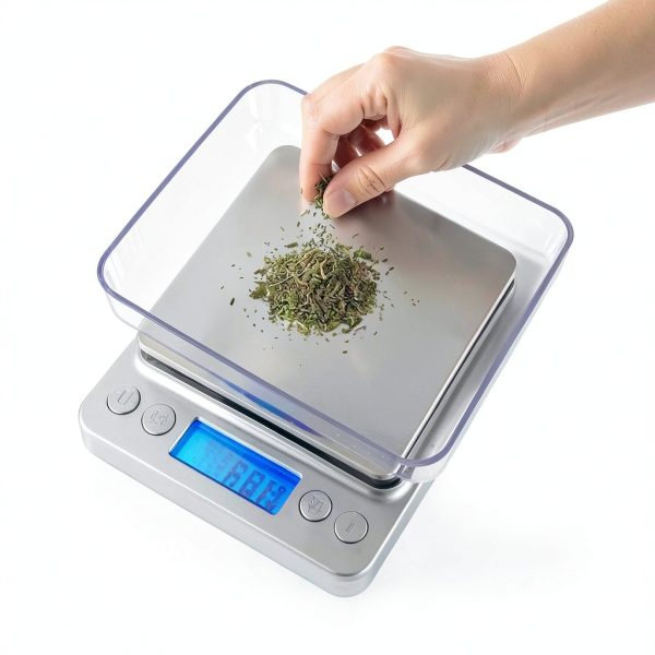 2 Pack Digital Gram Scale 500g/0.01g, Portable Jewelry Food Scale with 20g Calibration Weight Accessories, Tweezers, LCD Display High Precision Kitchen Multifunctional Stainless Steel-2
