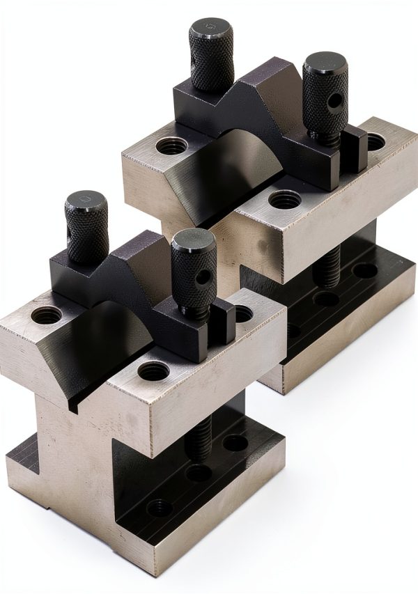 2-3/8In x 2-3/8In x 2In Multi-Use V-Block and Clamp Machinist Set with Box, Hardened Steel-4