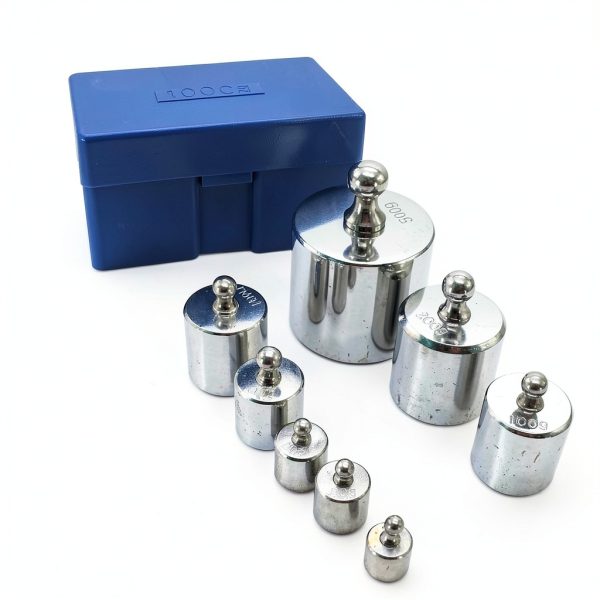 Calibration Weight Set 1000g Case and Tweezers by HFS M2 Class 8pcs-1