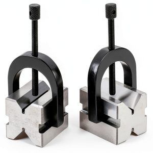 Grizzly Industrial H5608 - V-Block Pair w/Clamps 1-5/8"-0