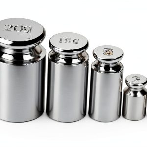 I-MART 5PCs Calibration Weights Set 1g 2g 5g 10g 20g Premium Steel Chrome Small Weights for Digital Scale Balance Jewelry Kitchen Craft Precision Scale Calibration Weight Set-0
