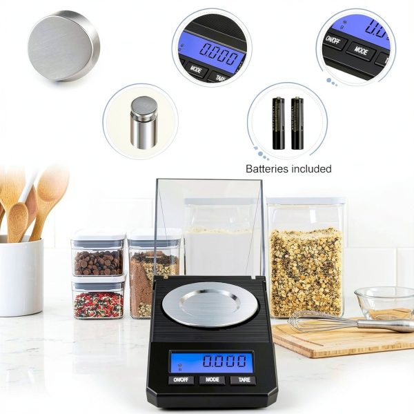 Milligram Scale 50g 0.001g Precision Portable Jewelry Scale Weigh Gram-3