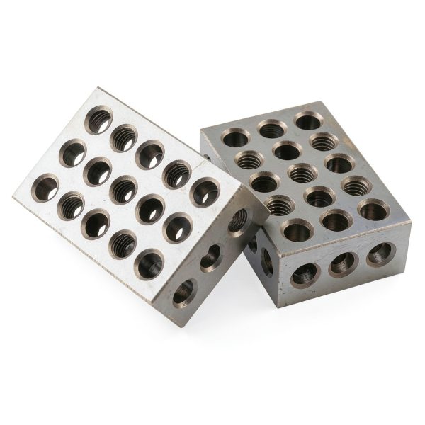 123 Blocks 23 Holes 1 2 3 Block Within .0002" Tolerances 3-2-1 Blocks Set Used for Calibrating Equipment-6